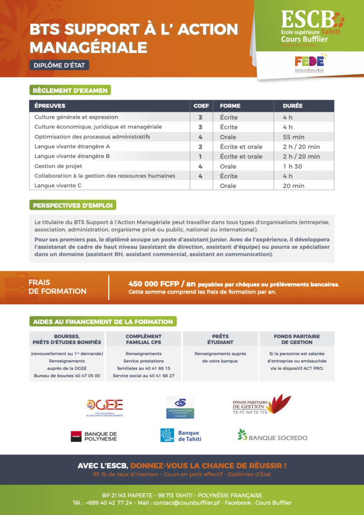 Bts Support à L Action Managériale Bordeaux